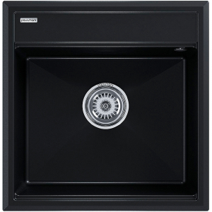 Кухонная мойка 50х51 Paulmark Stepia PM115051-BLM черный металлик 